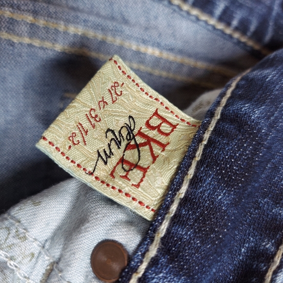 BKE Emma Bootcut Stretch Denim Distressed Jeans 27 - Picture 4 of 7
